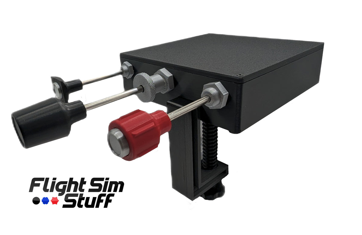 Flight Simulator Controller Carb Heat, Throttle, Vernier Mixture Controls - Flight Sim Stuff