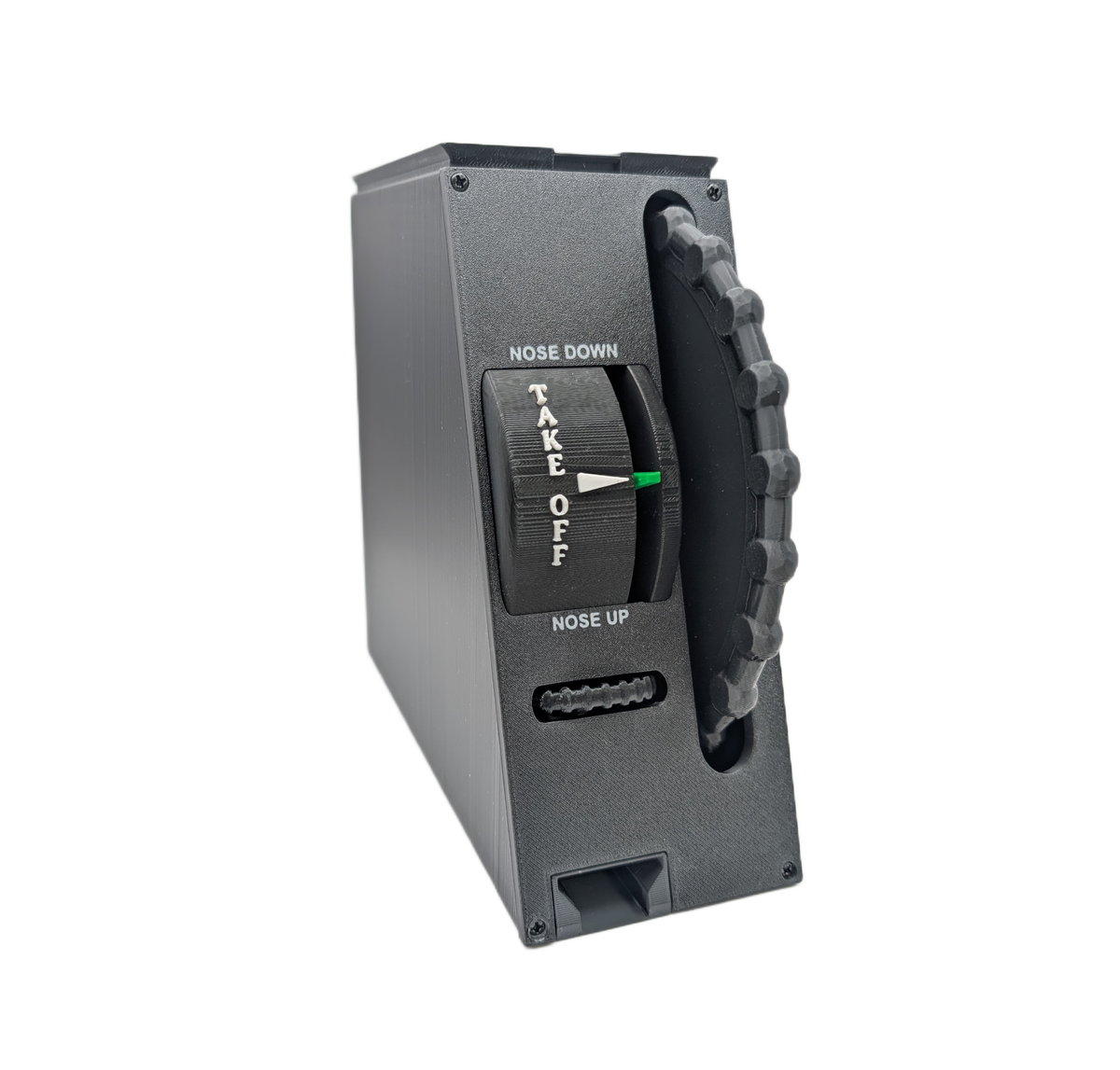 Flight Simulator Controller Full Size Elevator and Rudder Trim Wheel Controls - Flight Sim Stuff