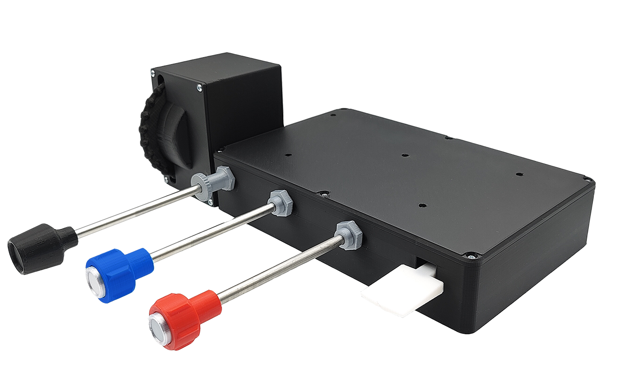 Flight Sim Stuff Flight Simulator Controller. Throttle, Prop, Mixture, Flaps and Trim Controls.