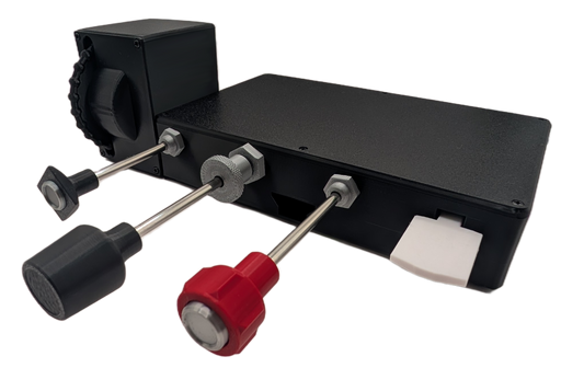 Carb Heat, Throttle, Mixture, Flaps and Trim Controller For Flight Simulators - Removable Desktop Mount