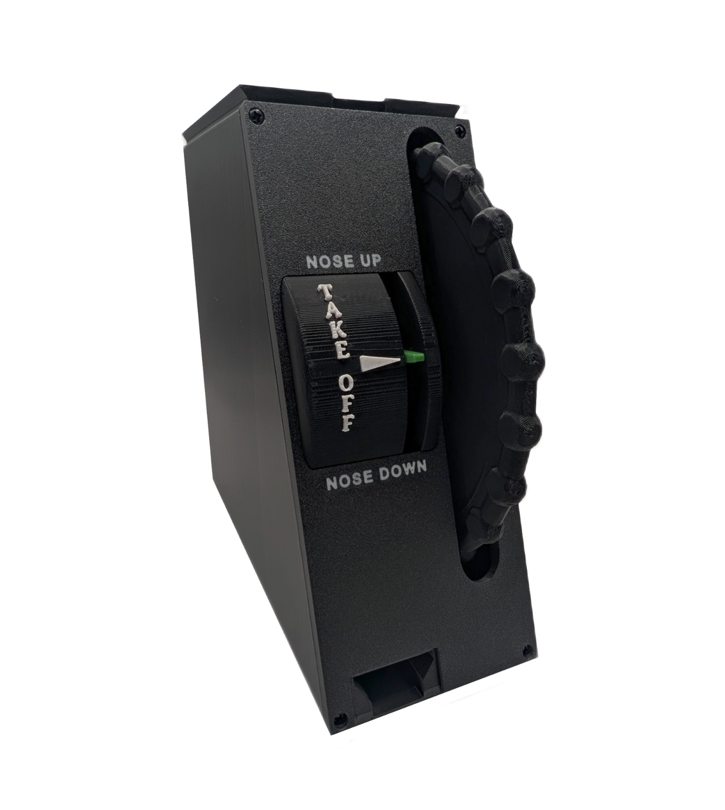 Full Size Elevator Trim Wheel Controller