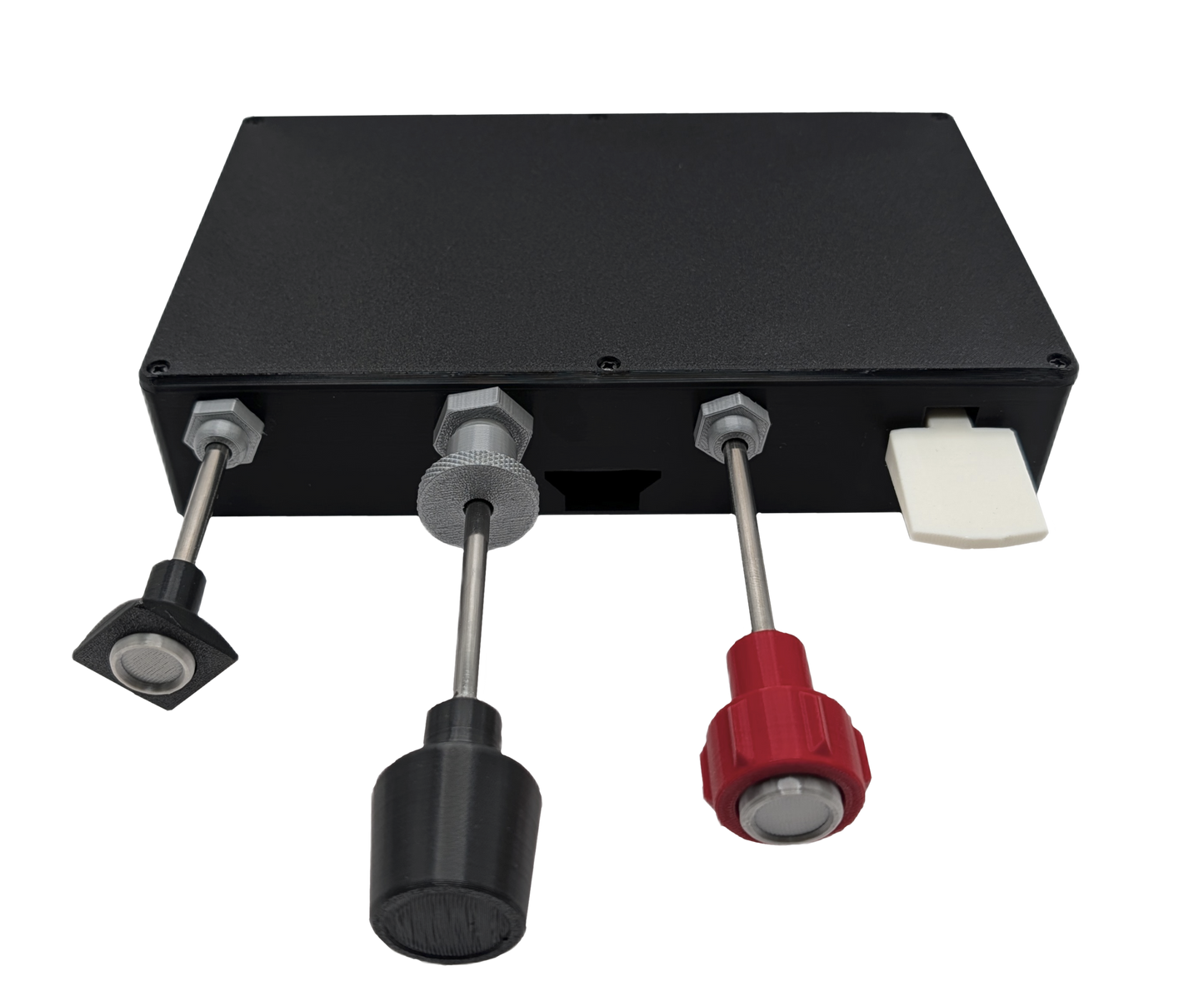 Carb Heat, Throttle, Mixture And Flaps Controller for Flight Sims with Removable Desktop Mount