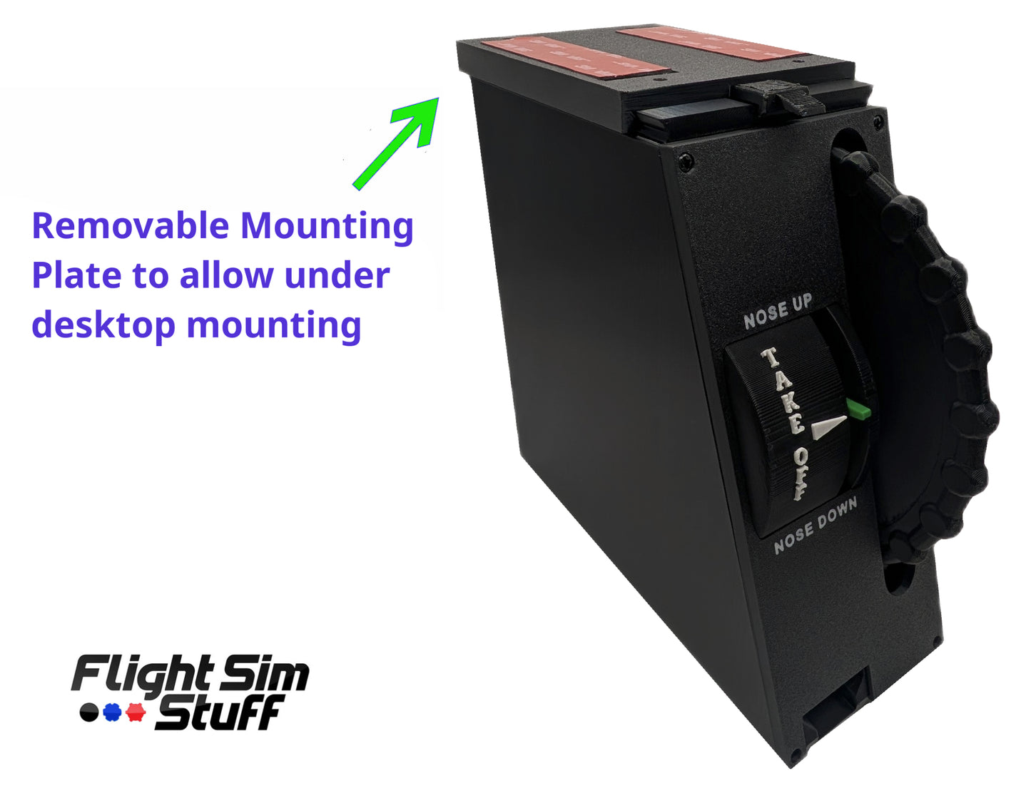 Throttle, Propeller, Mixture and Flaps (TPM) Controller and Full Size Trim Wheel For Flight Simulators - Combo