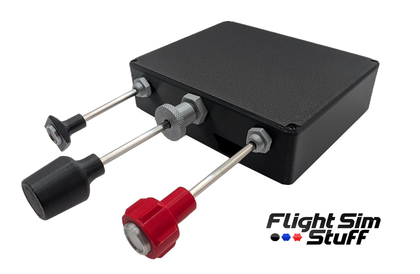 Carb Heat, Throttle, Mixture Controller for Flight Sims with Removable Desktop Mount