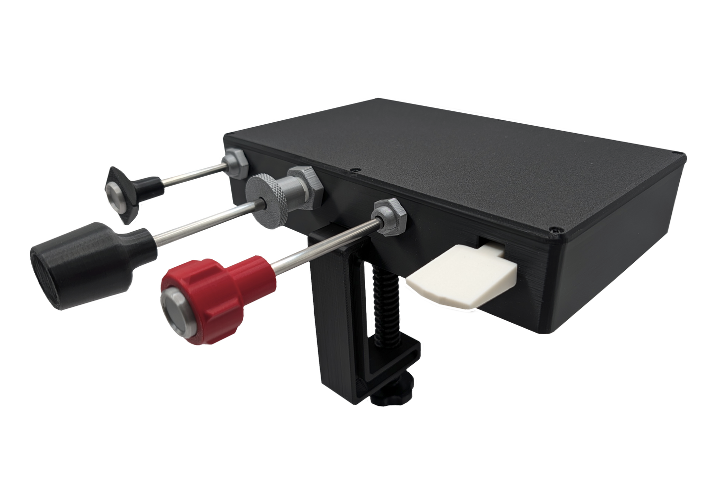 Carb Heat, Throttle, Mixture And Flaps Controller for Flight Sims with Removable Desktop Mount