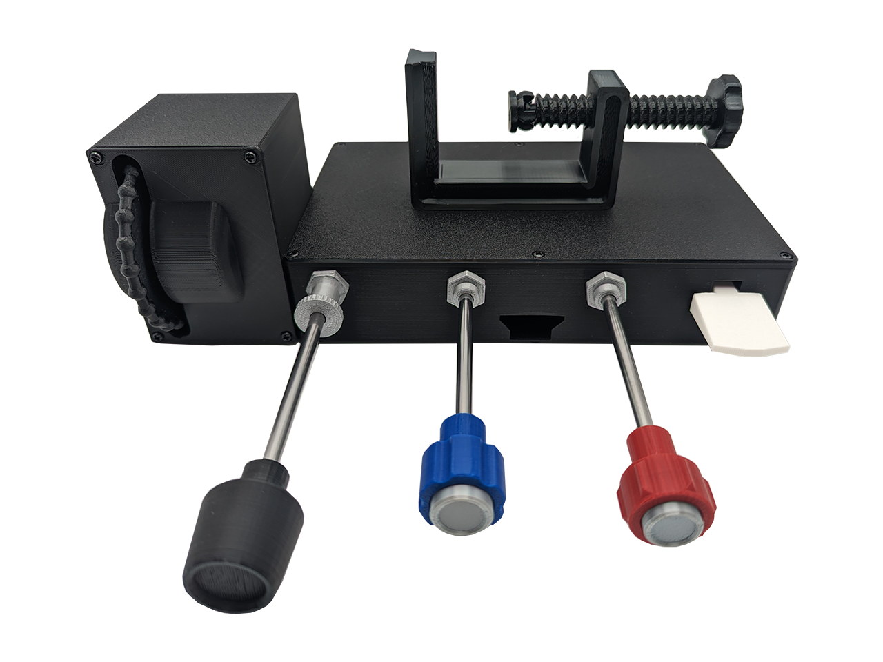 Throttle, Propeller, Mixture, (TPM) Flaps and Trim Controller For Flight Simulators - Removable Desktop Mount